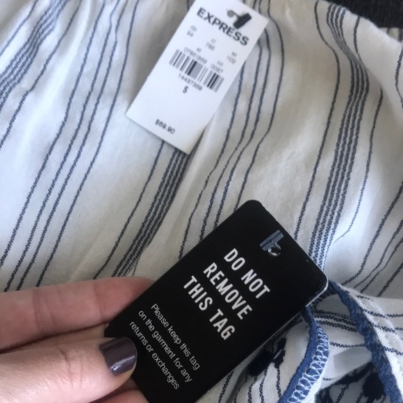 NWT Cotton Off Shoulder Express Dress Size Small - Picture 3 of 4